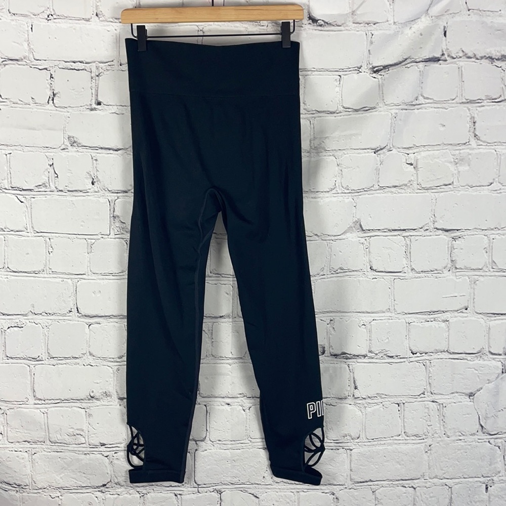 NWT PINK Victoria’s Secret Ultimate Black Sport Leggings Sz L